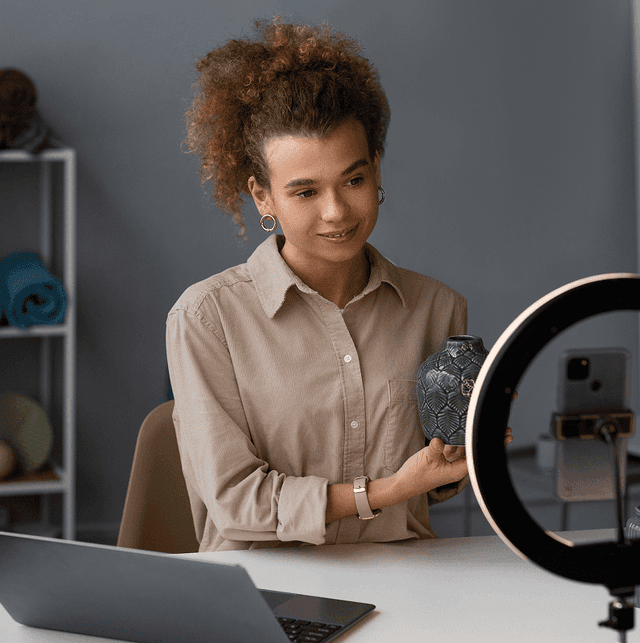 Person with headphones